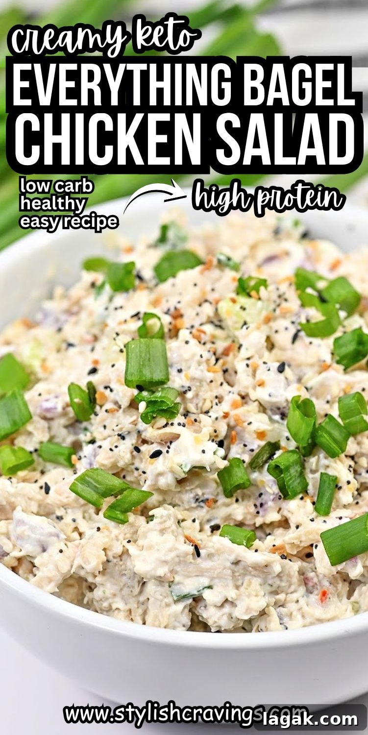 Keto Everything Bagel Chicken Salad Recipe with Creamy Dressing 10 Keto Everything Bagel Chicken Salad