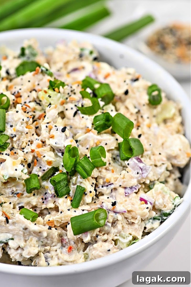 Keto Everything Bagel Chicken Salad Recipe with Creamy Dressing 7 Keto Everything Bagel Chicken Salad