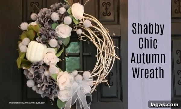 Shabby Chic Autumn Wreath