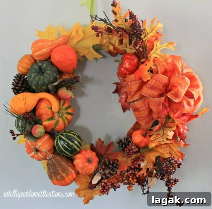DIY Cornucopia Wreath