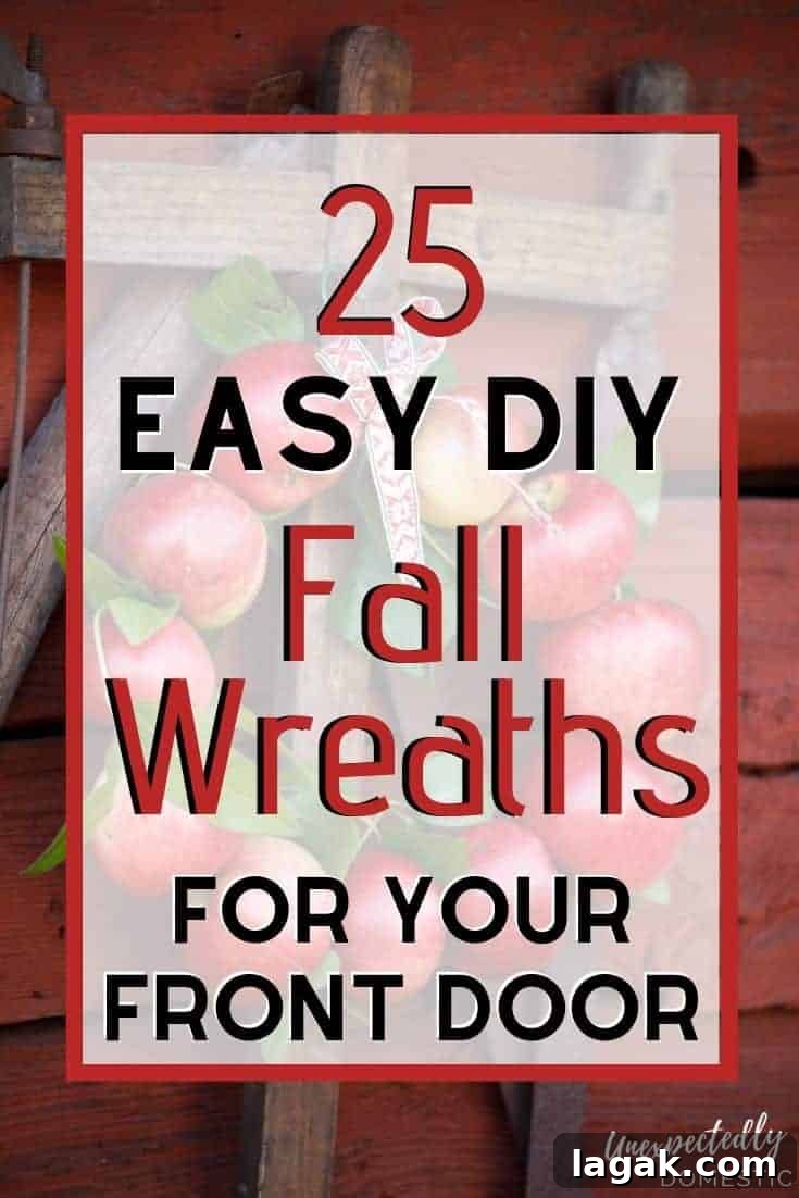 25 Fall Wreath Ideas to Beautify Your Front Door 29 How to make a festive fall wreath for your front door. These DIY fall wreath tutorials are easy, fun, and cheaper than buying a boring store one.