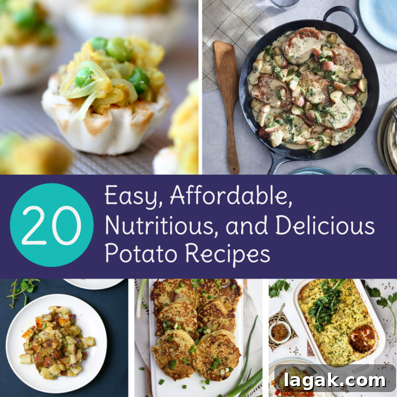 20 Hearty Potato Recipes for Budget-Friendly Weeknight Meals 2 20 Potato Recipes | Easy, Affordable, Nutritious, and Delicious via LizsHealthyTable.com