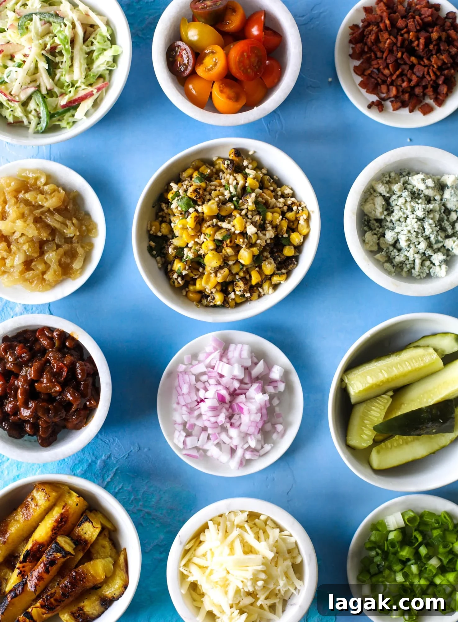 Throw a Hot Dog Bar This Weekend + 7 Gourmet Hot Dog Ideas 3 hot dog bar toppings