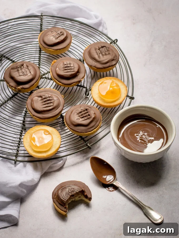 Jaffa Cake bite taken out