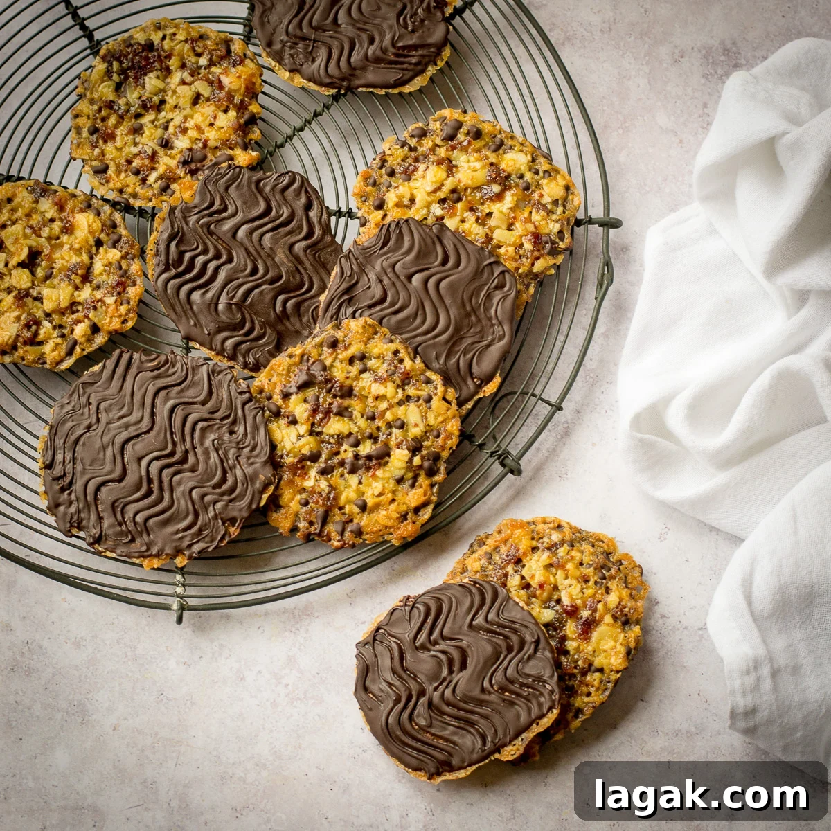 Vegan Florentines biscuits