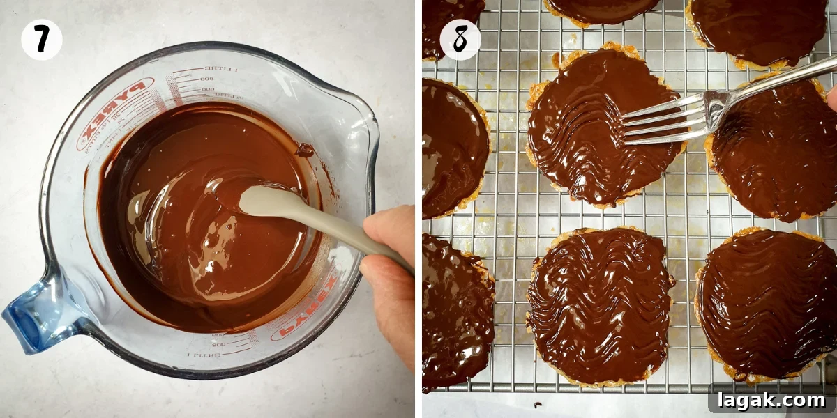 dark chocolate coated vegan florentines