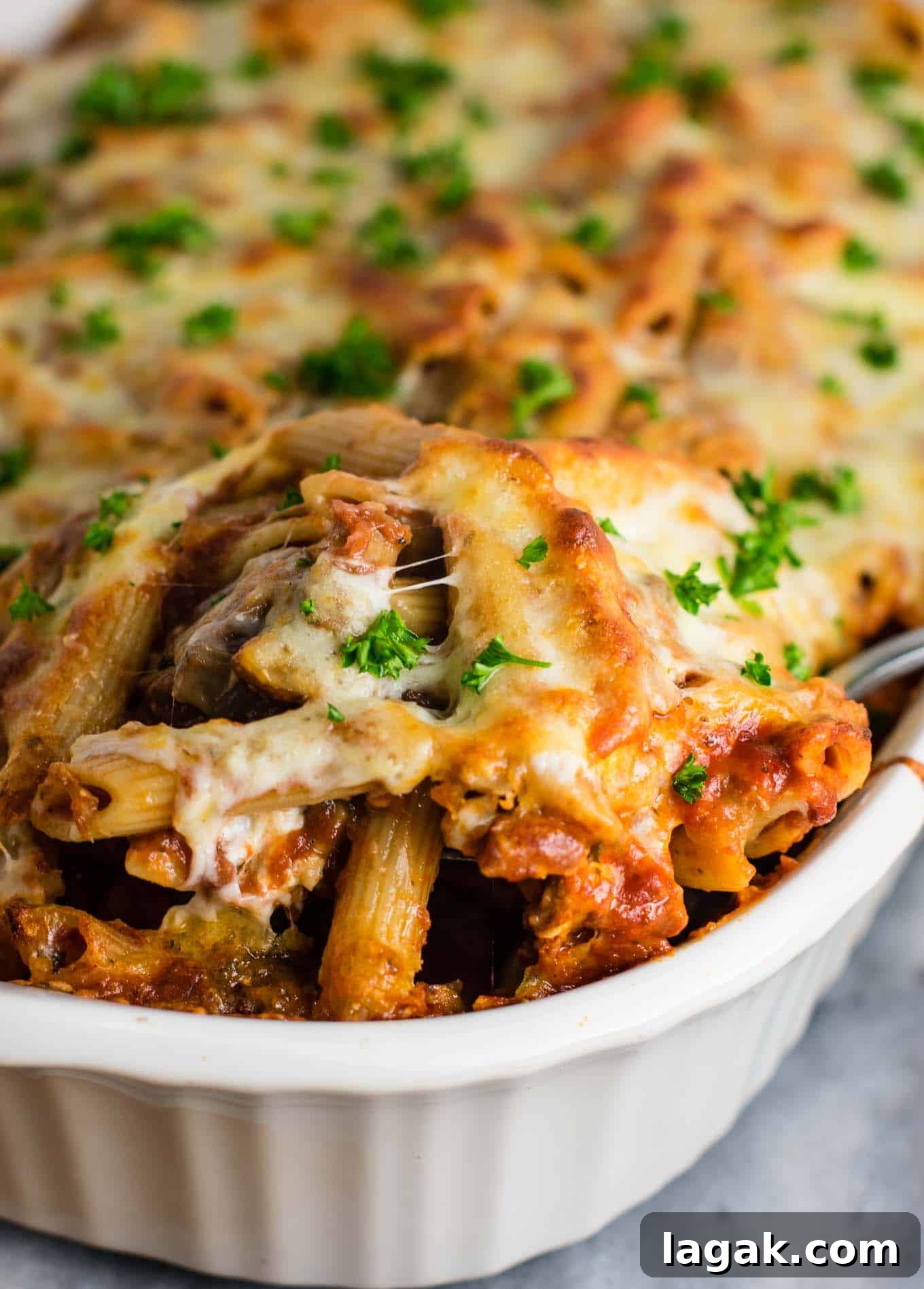 Million-Dollar Meatless Baked Ziti Recipe 12 This Meatless Million Dollar Baked Ziti Recipe is an easy and impressive vegetarian dinner