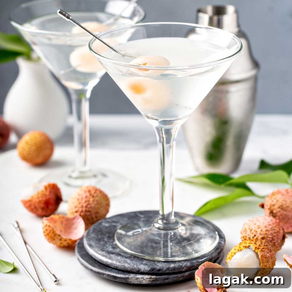 14 Romantic Valentine's Day Recipes to Make at Home 15 Two Lychee vodka martinis