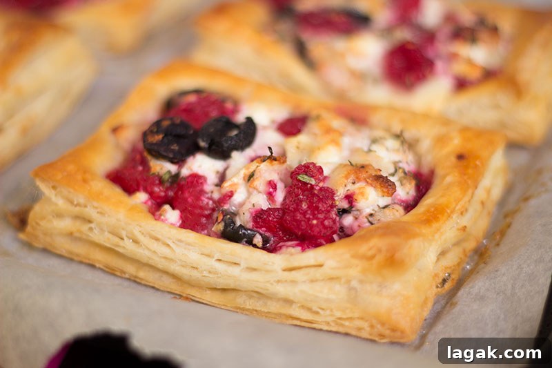 Cooked spelt rough puff pastry