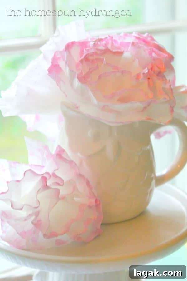 Coffee Filter Peonies
