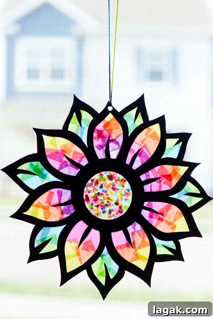 Tissue Paper Stained Glass