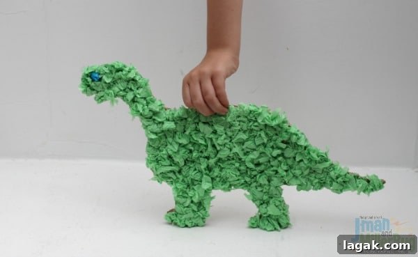 Tissue Paper Dinosaur
