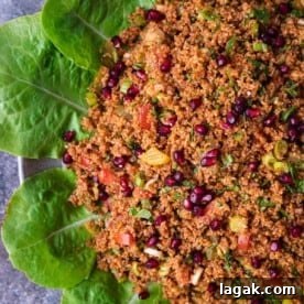 overhead: platter of kisir (turkish salad)