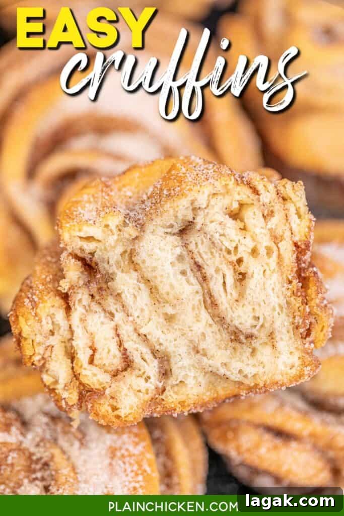 cross-section of a crescent roll cruffin with text overlay