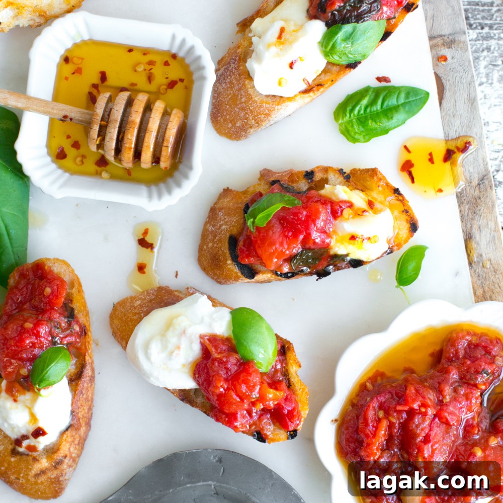 Tomato Confit and Burrata Crostini Recipe 2 Tomato Confit & Burrata Crostini.