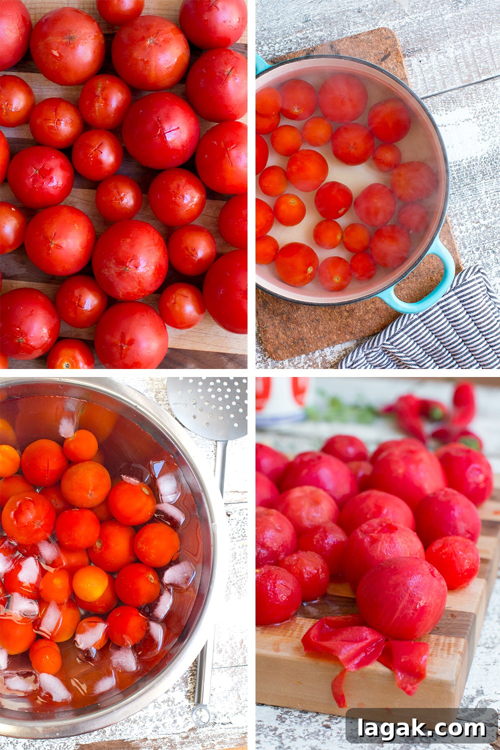 Tomato Confit and Burrata Crostini Recipe 4 blanching tomatoes