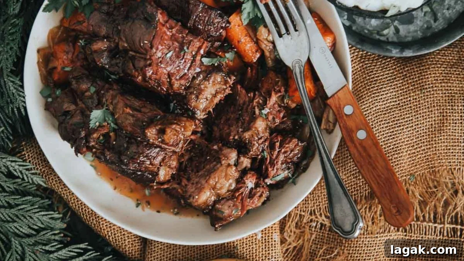 21 Slow Cooker Dinners for Stress-Free Weeknight Meals 8 Slow cooker pot roast with falling-apart beef and vegetables in savory broth.