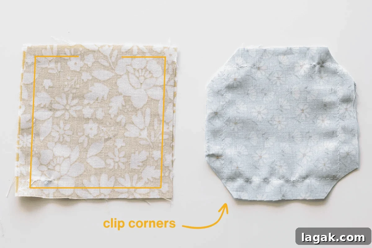 Make Lavender Sachets: A Beginner-Friendly Sewing Project 5 fabric squares with sewing instructions on them