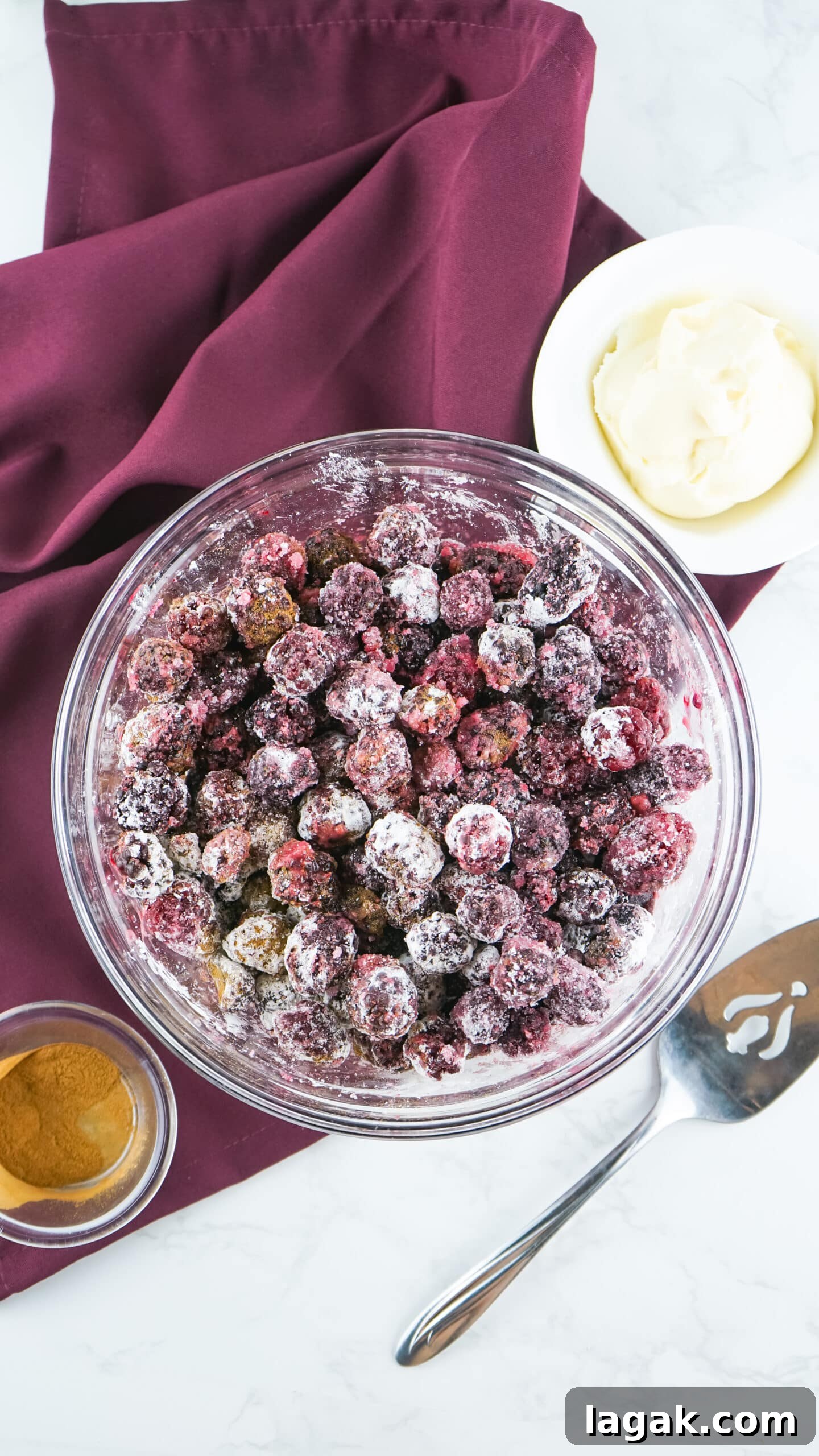 Classic Blackberry Cobbler Recipe for Perfect Summer Desserts 6 bowl of blackberries coated with sugar