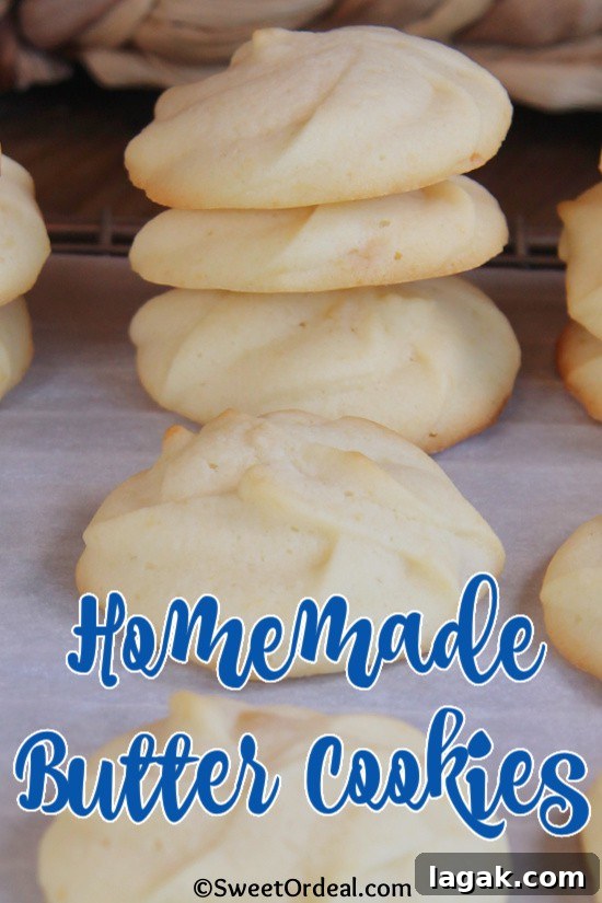 Homemade Butter Cookies are tastier and more tender than store bought, easy to make. Homemade Butter Cookies