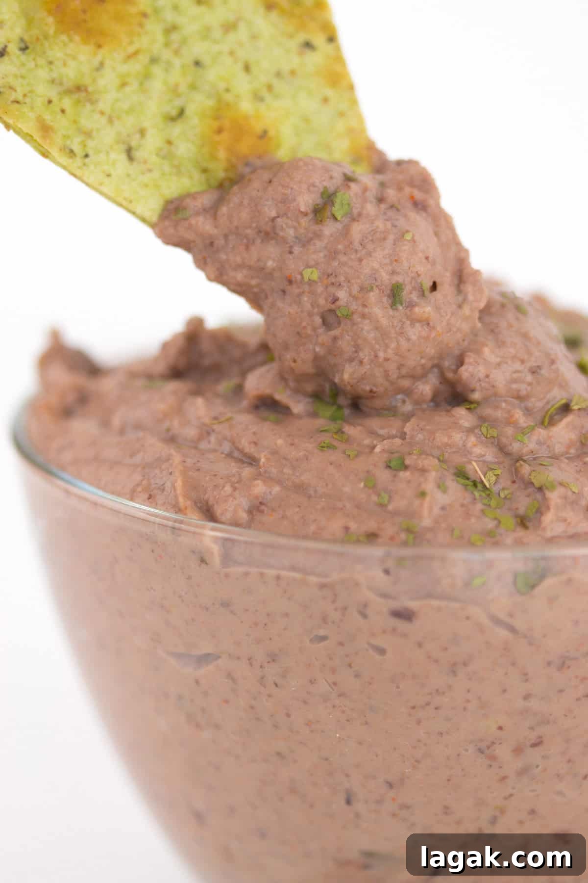Black bean dip in a bowl