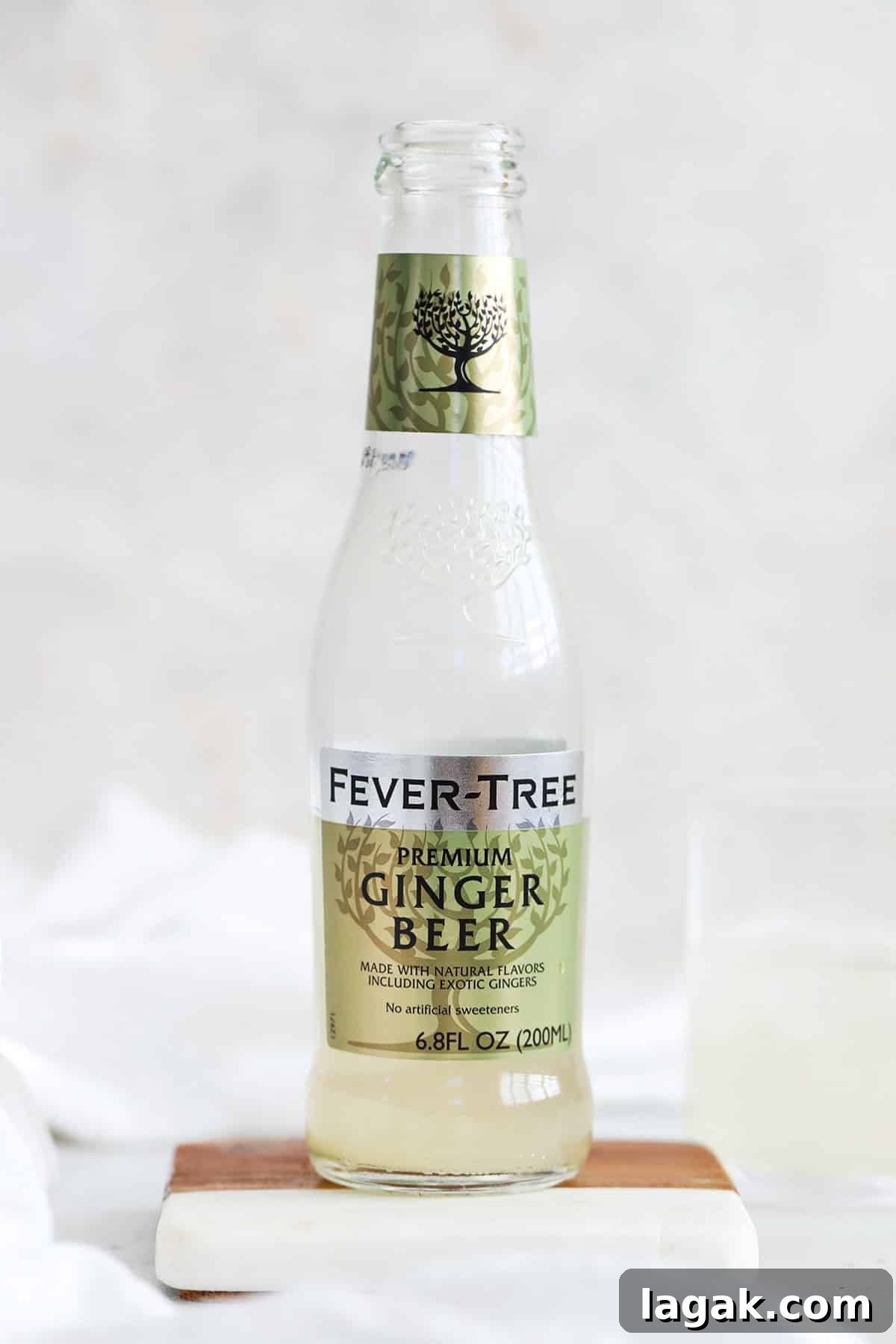 Top Ginger Beers for Crafting Perfect Mocktails 4 front view of a bottle of fever tree ginger beer