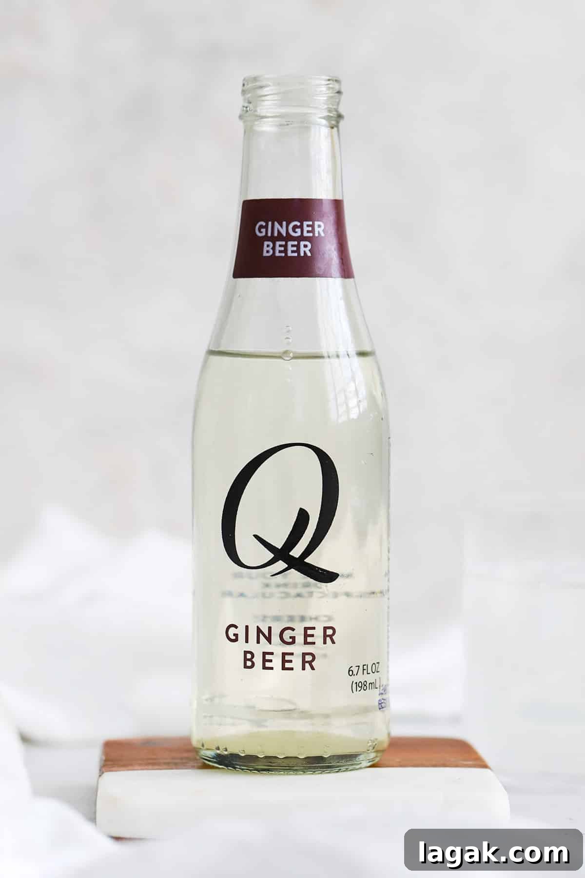 Top Ginger Beers for Crafting Perfect Mocktails 5 front view of a bottle of q mixers ginger beer