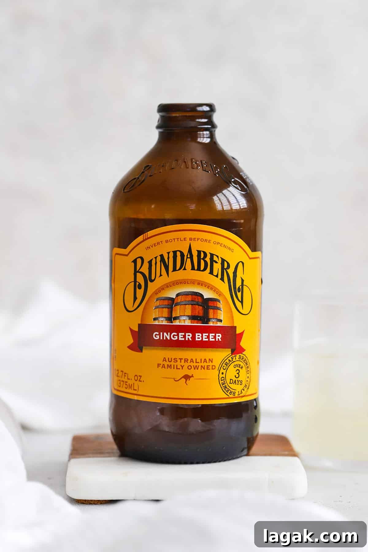 Top Ginger Beers for Crafting Perfect Mocktails 8 front view of a bottle of bunderberg ginger beer