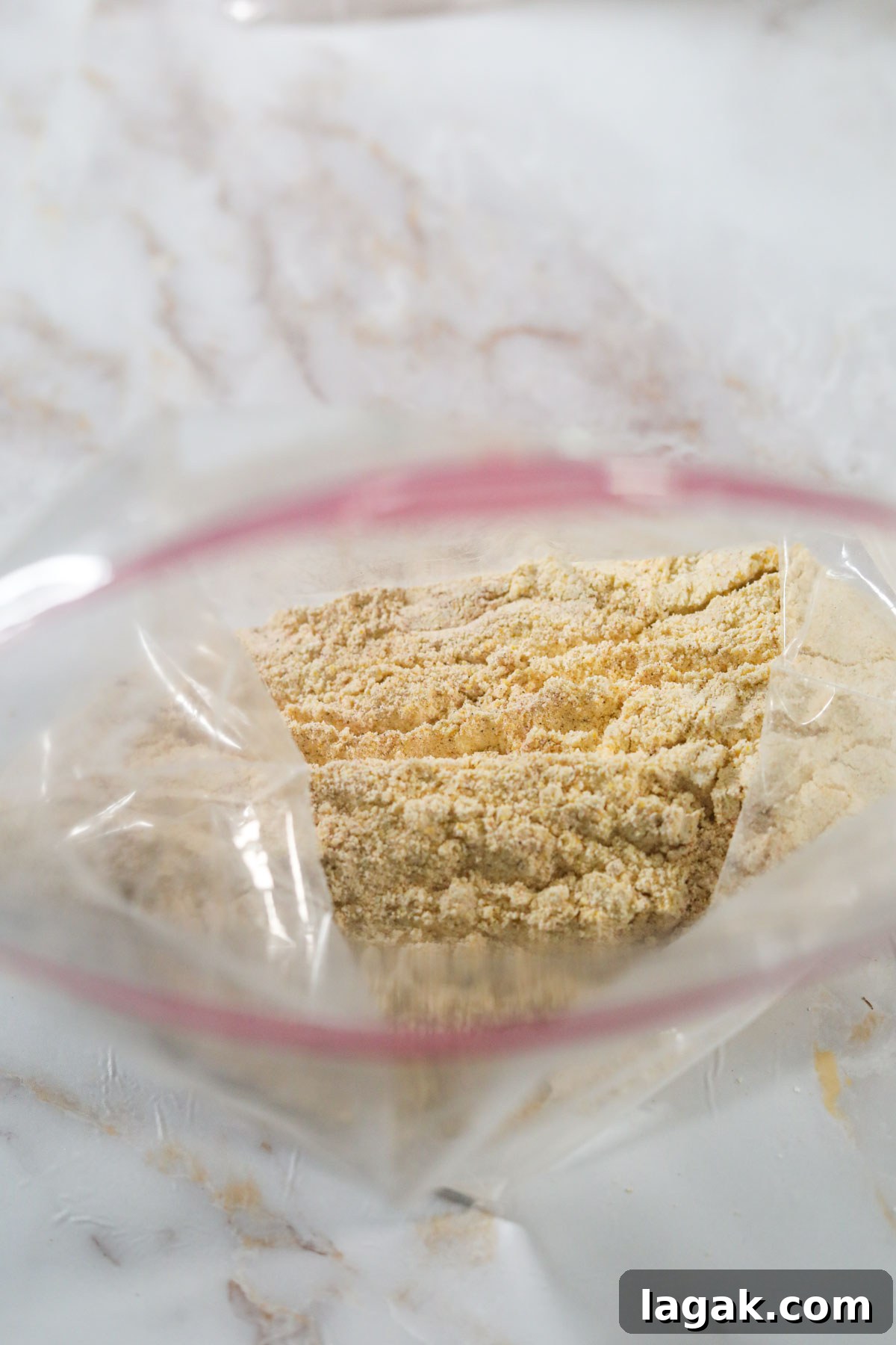 Crispy Oven-Baked Catfish with Garlic and Lemon 4 southern fried catfish breading in a zip-top bag.