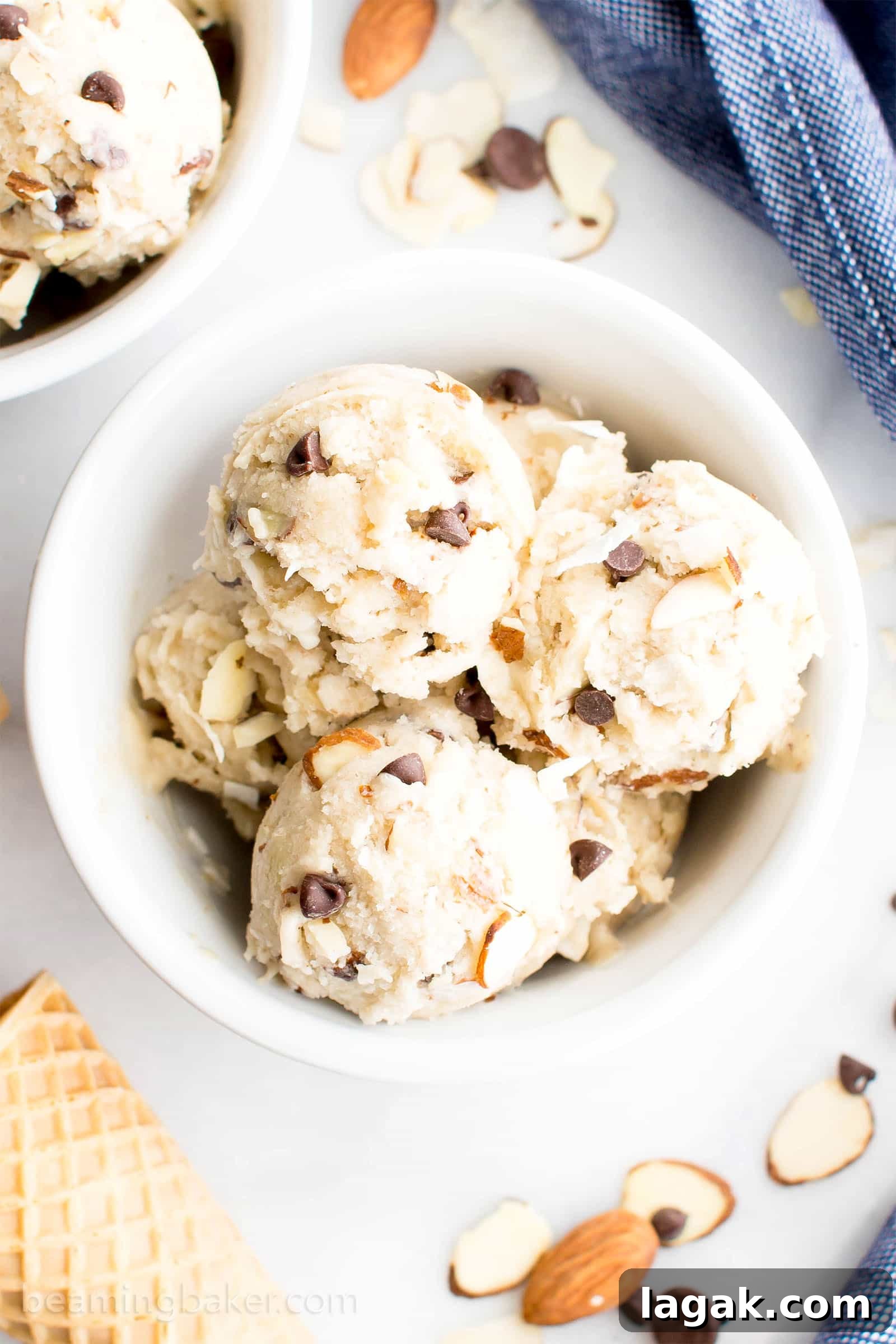 Vegan Paleo Almond Joy Ice Cream — Refined Sugar Free Recipe 3 Almond Joy Vegan Paleo Ice Cream