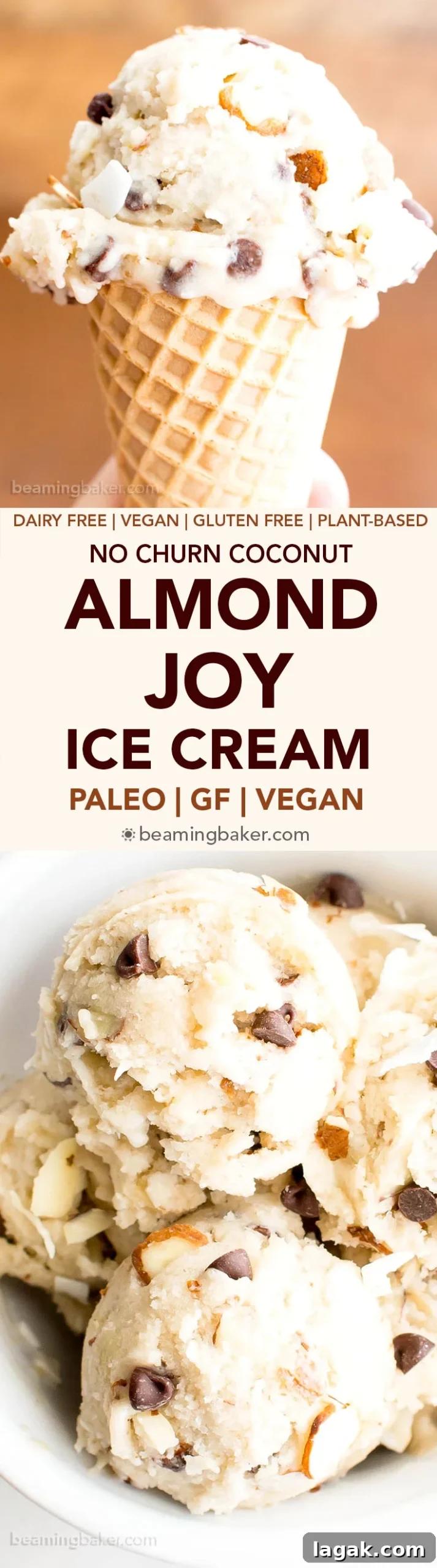Vegan Paleo Almond Joy Ice Cream — Refined Sugar Free Recipe 9 Almond Joy Vegan Paleo Ice Cream