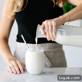 Creamy Homemade Cashew Milk Recipe — Smooth & Dairy-Free 3 Cashew milk is a delicious and creamy dairy-free vegan nut milk. And unlike almond milk, it doesn't have to be strained, which makes it even easier!