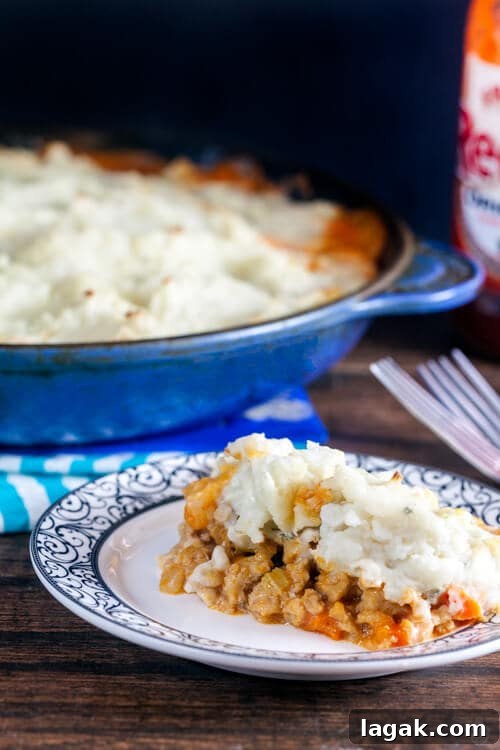 Buffalo Chicken Shepherd's Pie with Blue Cheese Cauliflower Mash