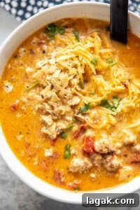 slow cooker beefy nacho soup