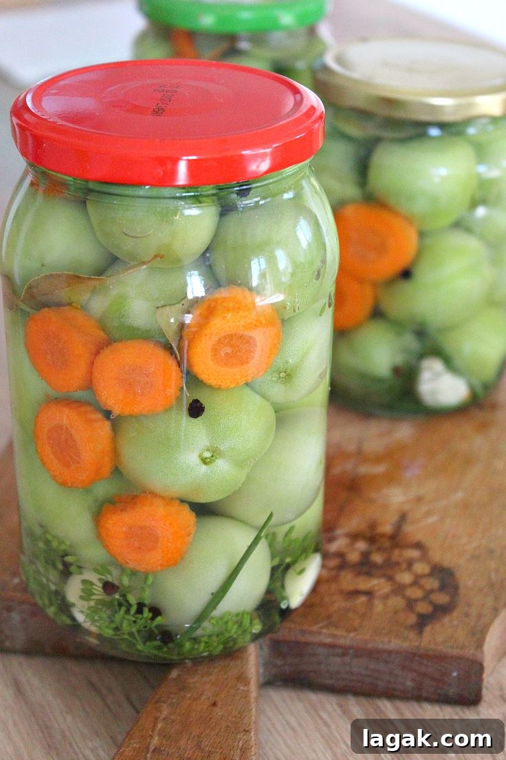 How to make pickled green tomatoes without vinegar