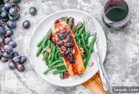 Pan-Seared Salmon with Concord Grape Glaze