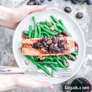 Pan-Seared Salmon With Concord Grape Sauce