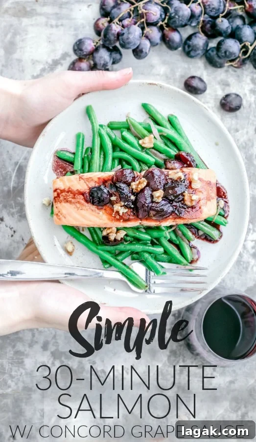 Easy Pan-Seared Salmon With Concord Grape Sauce | Killing Thyme