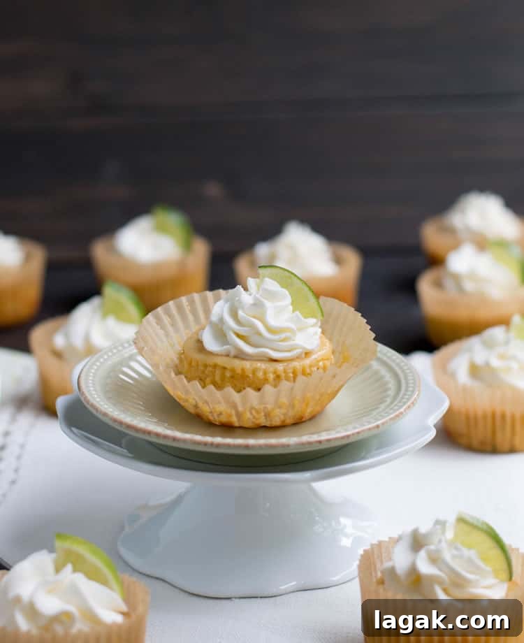 Easy Mini Key Lime Pies: five-ingredient, one-bowl summer dessert