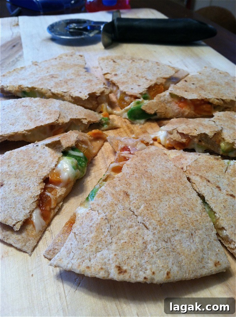 salsa veggie quesadilla photo 2