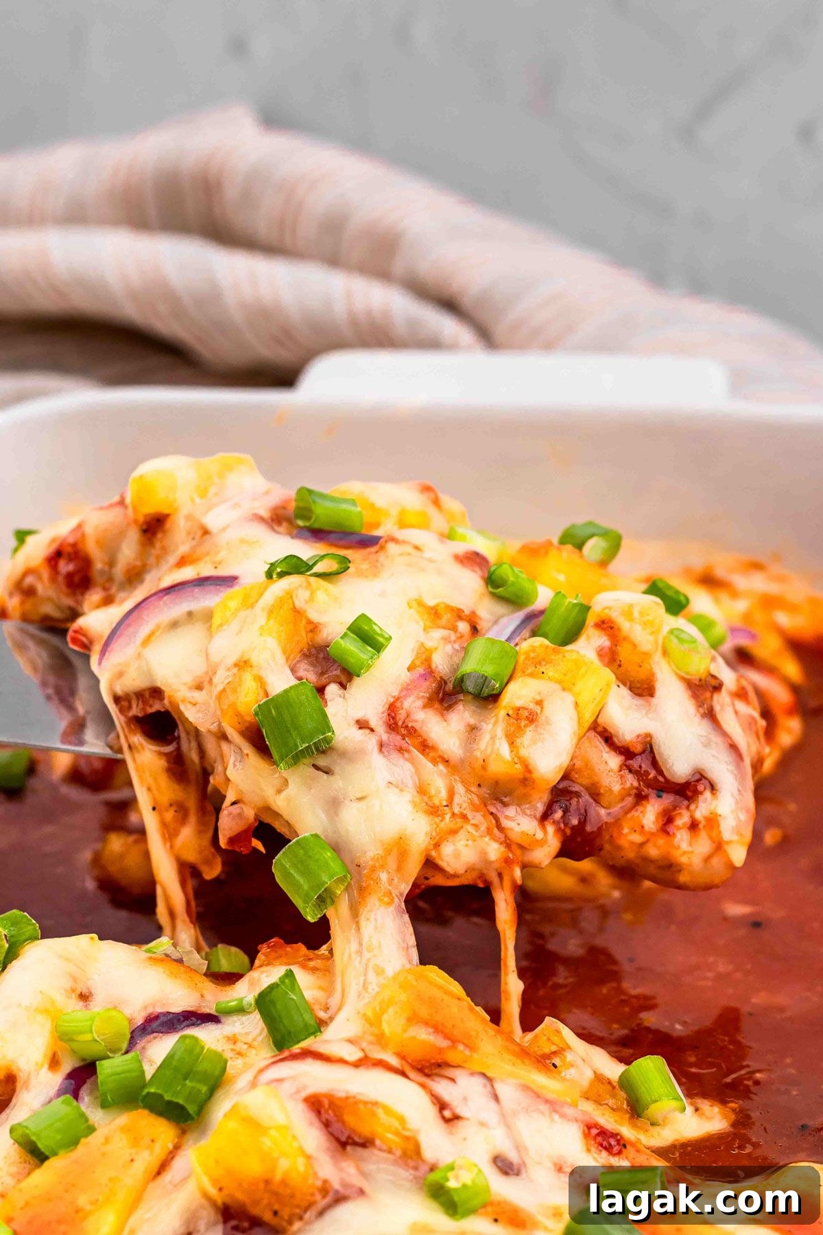 1. Pineapple BBQ Chicken with Bacon