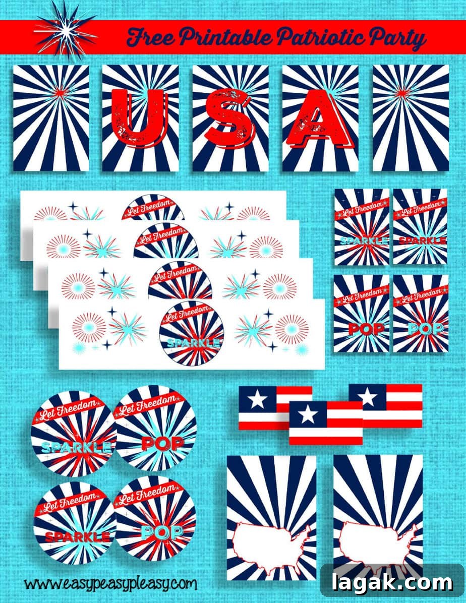 Free Printable Patriotic Party