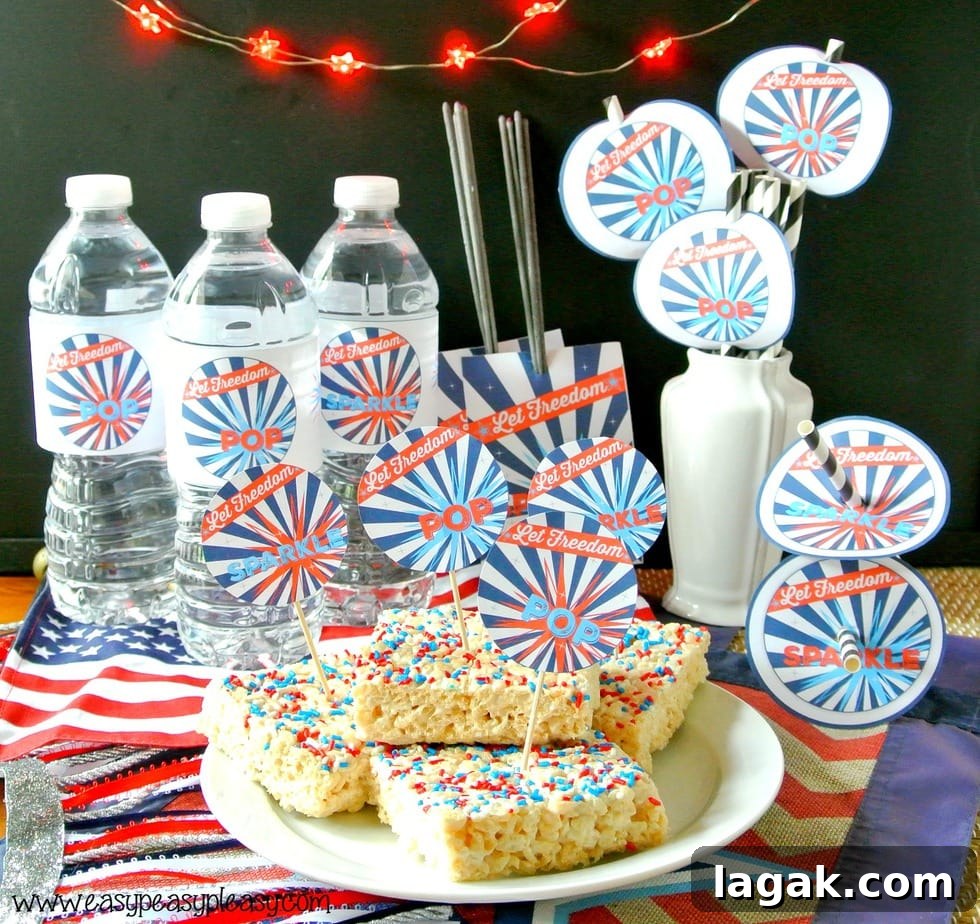 Patriotic Party printables! Print it all or just what you need!
