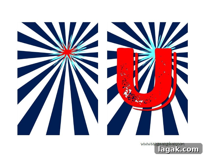 Patriotic July 4th Bunting Banner free printable