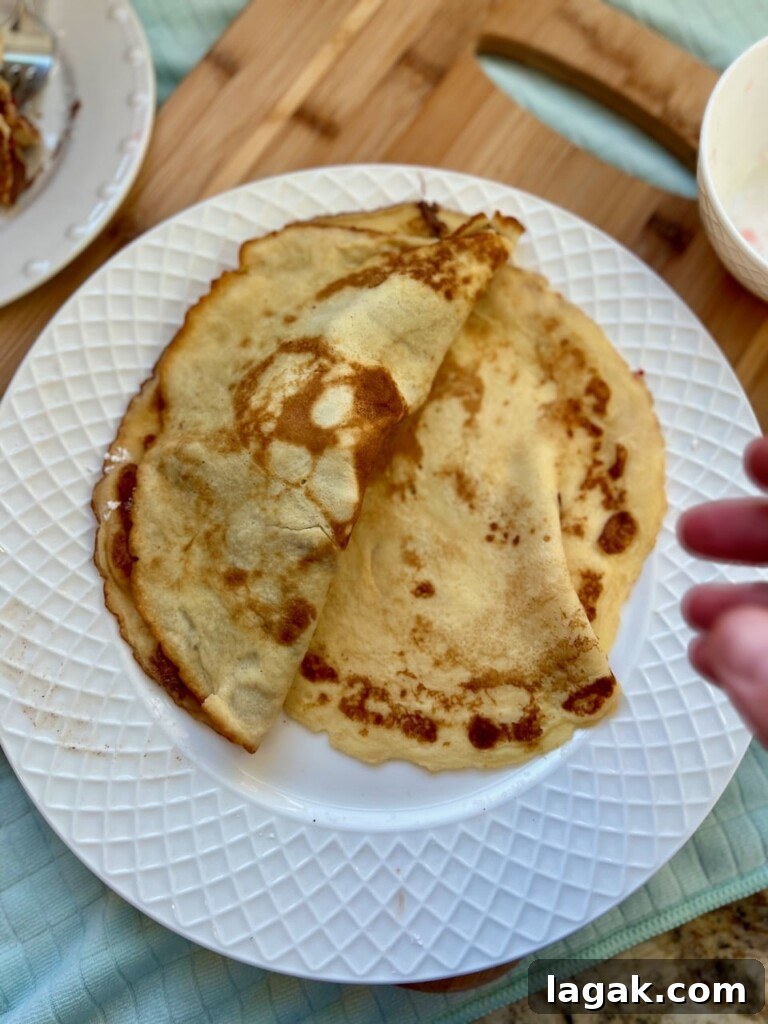 Savory crepes