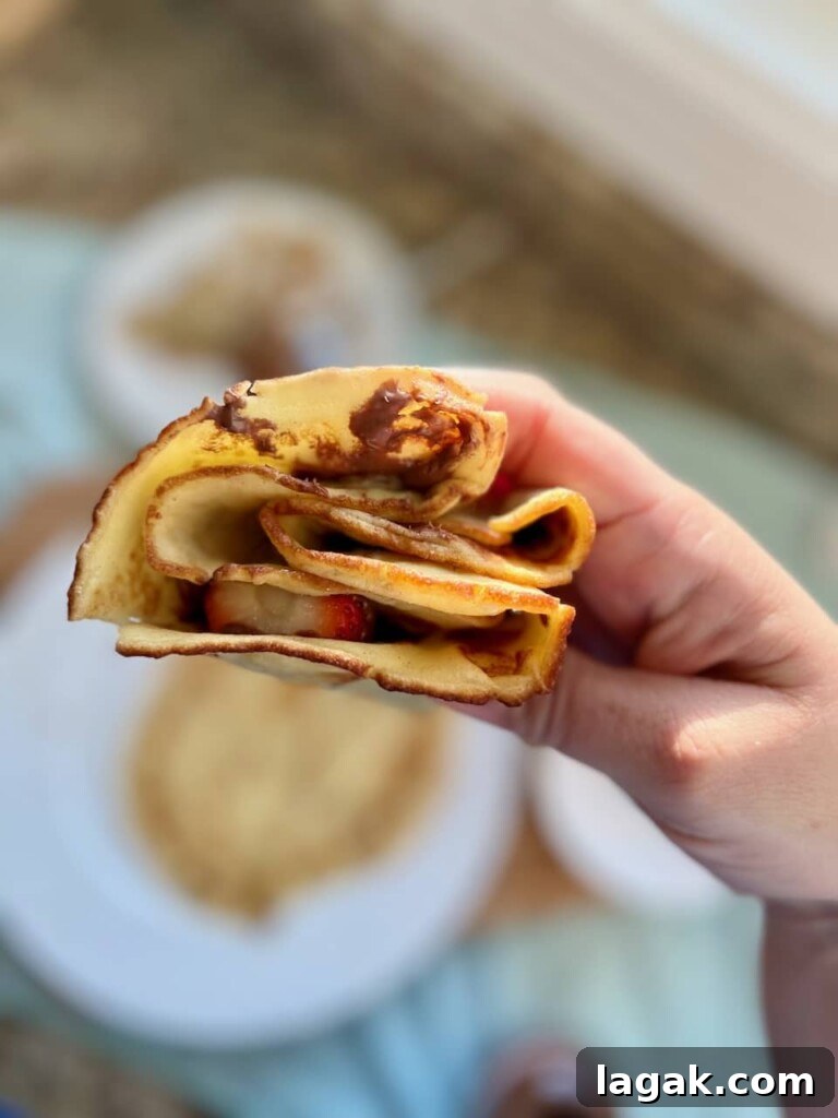 Finished crepes