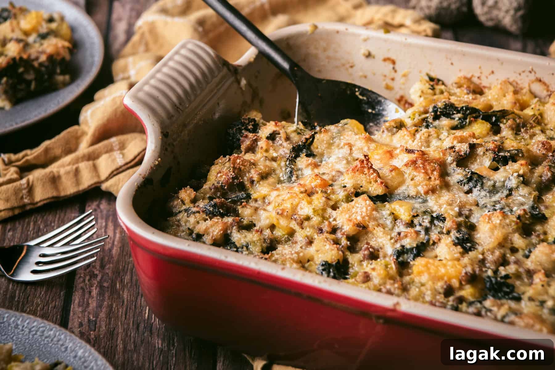 Italian Sausage Kale and Butternut Squash Stuffing