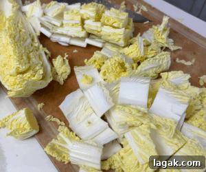Cut cabbage