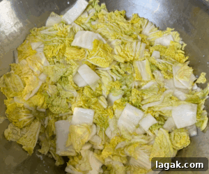 Rinsed cabbage