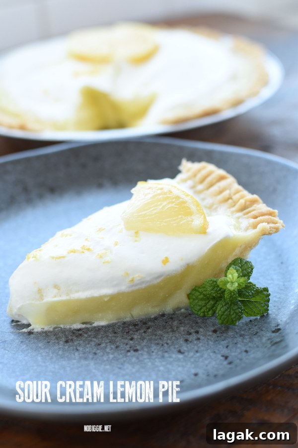Lemon Sour Cream Pie